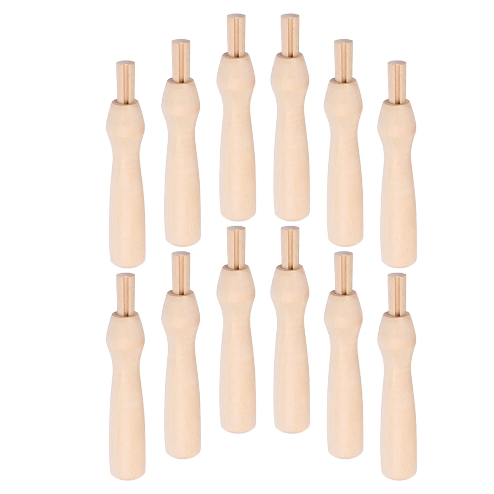 

15 Pcs Poking Tool Wood Handle Felting Needles Supplies Ergonomic Handles for Replace