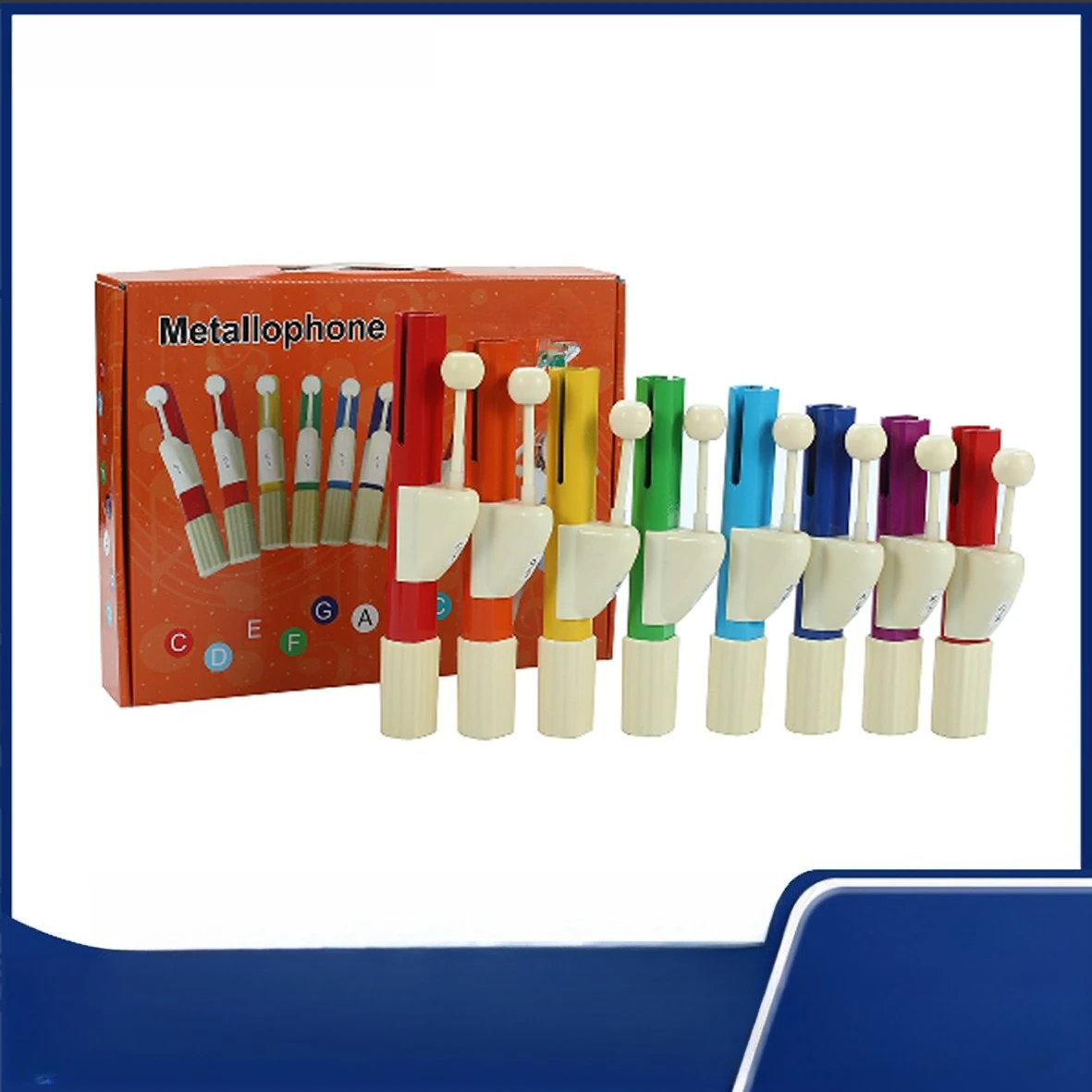 Hand clock 8-tone bell, color eight-tone piano, percussion instruments, music teaching aids, percussion