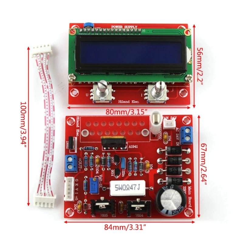 High-performance DIY 0-28V 0.01-2A Adjustable Regulated Power Supply