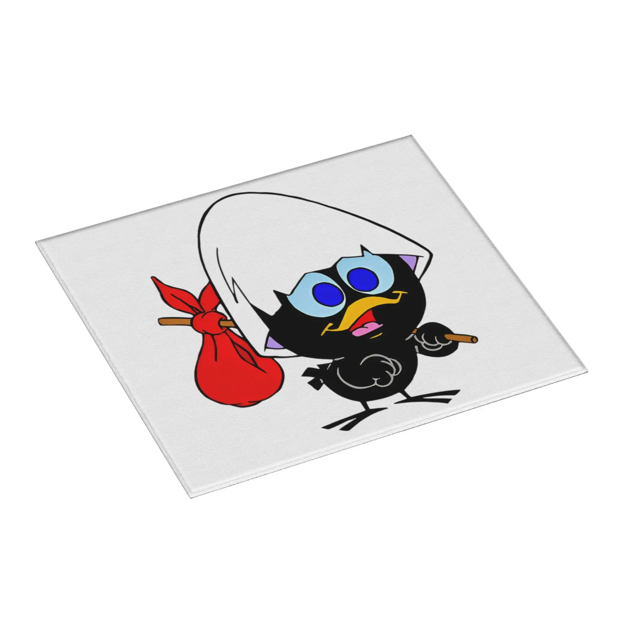 Drying Mat For Kitchen Calimero Black Chicken Cartoon Comic Water Absorbent Waterproof On Slip Kitchen Counter Protector Mat