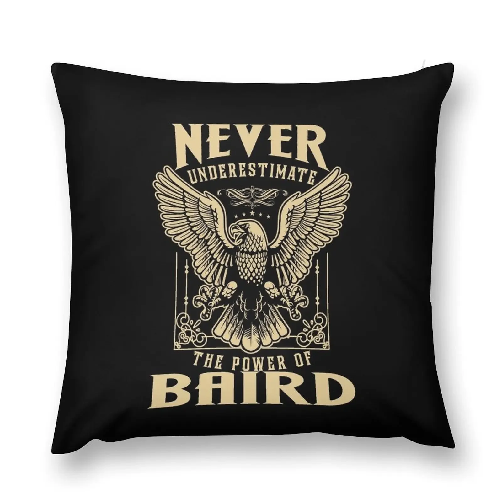 Never Underestimate The Power Of Baird Throw Pillow Christmas Covers Sofa Cushions Cover pillow