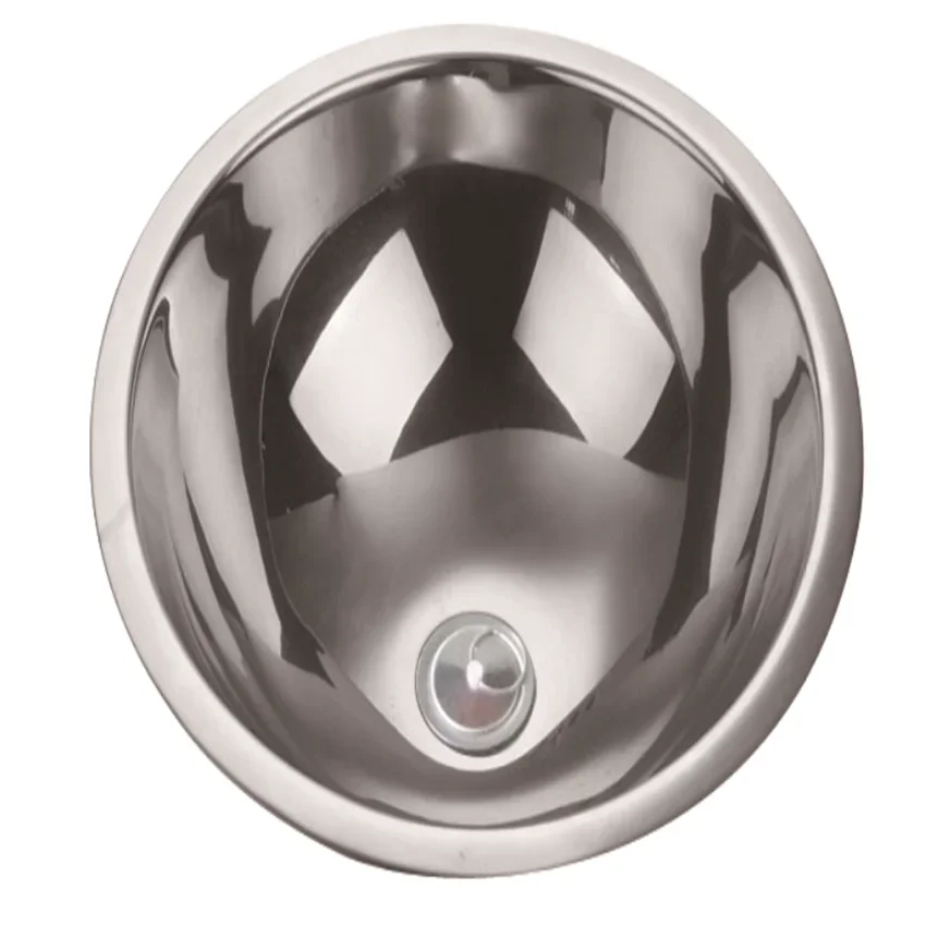 Stainless Steel Round Sink 340*150mm Polished Golden Painted RV Caravan GR-560  speed boat accessories