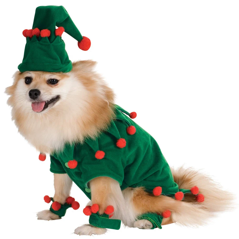 

1 Set Christmas Pet Dog Clothes Christmas Funny Clothes Christmas Dog Clothes for Cat Small-breed Dog Wearing Size L