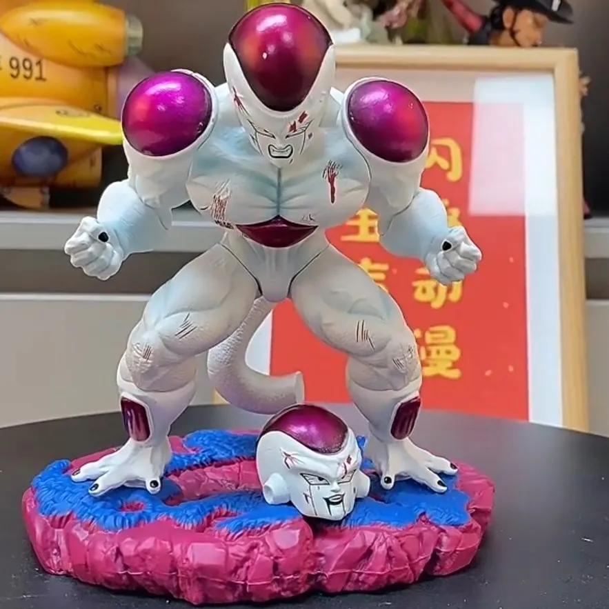 Super Saiyan Full Power VF Frieza Villain Broken Tail Dual Head Sculpt Figure Model