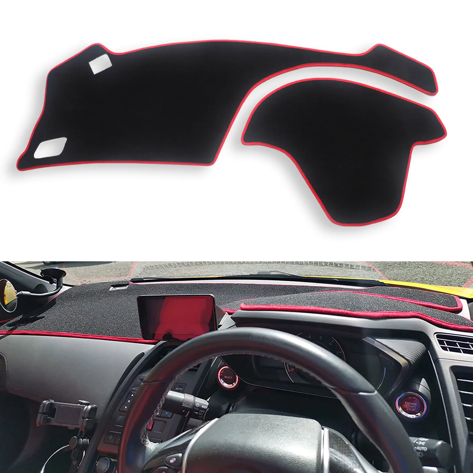 for Honda S660 Car Dashboard Mat Accessories Anti-Slip Dashmat Dash Mat Sunshade Protective Pad Carpet