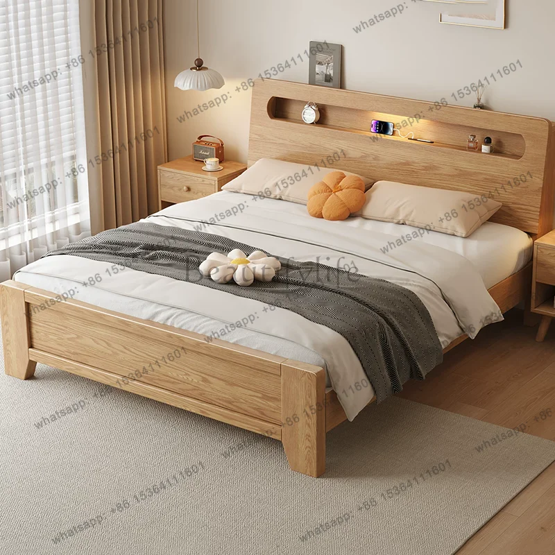 FG Double Baby Bed Bedroom Luxury Children Modern Floor Wooden Design Sleeping Bed Princess Letto Matrimoniale Trendy Furniture