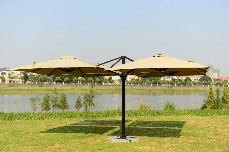 Outdoor Furniture Large Umbrella Outdoor Garden Stand Roman Umbrella Patio Cantilever Aluminum Umbrella For Beach