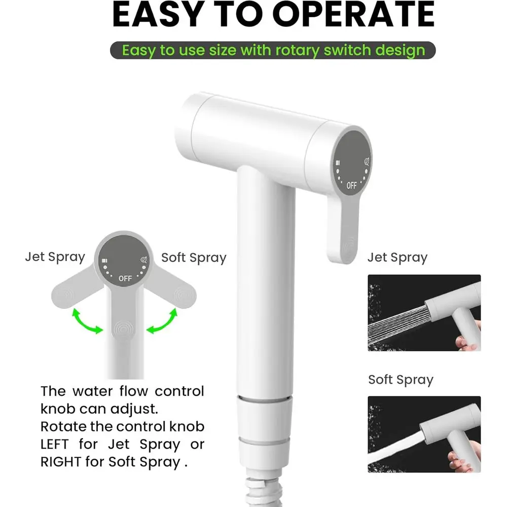 RV Bidet Sprayer – All Metal, RV Handheld Bidet with Water Hose & RV Fitting, Wall-Mount Toilet Sprayer for Motorhomes, Fifth Wh - view 4