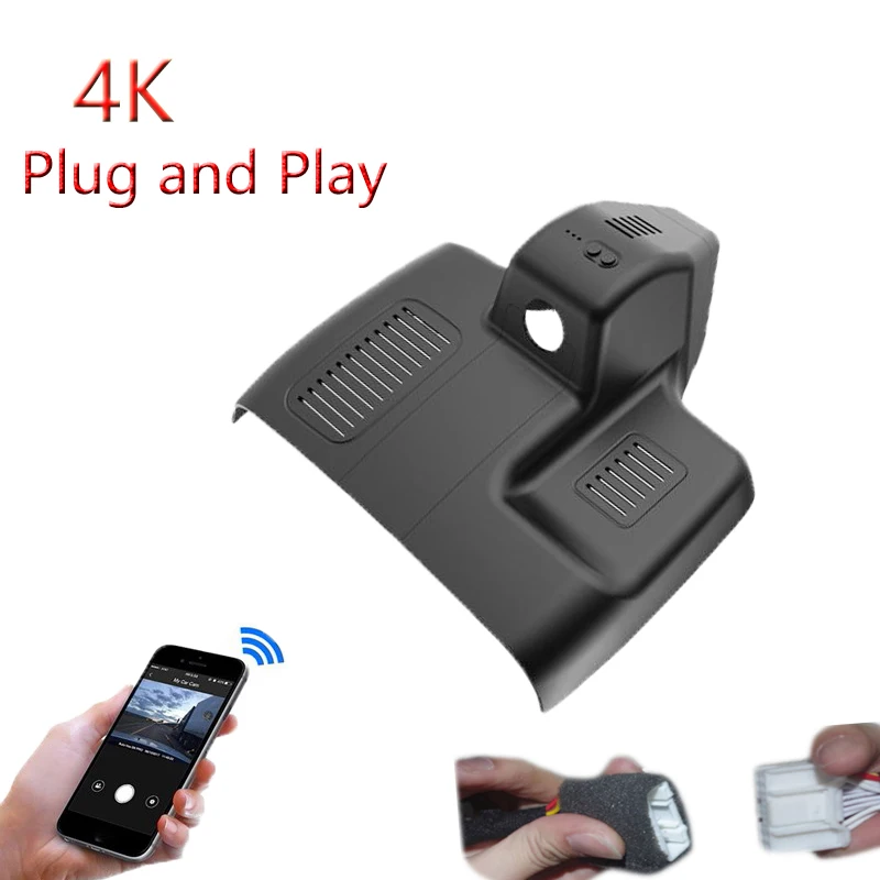 

4K Plug And Play For HONGQI H5 2023 2024 Low Version Car Video Recorder Wifi DVR Dash Cam Camera FHD 2160P