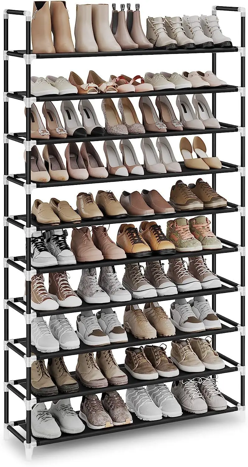 

Portable Non Woven Fabric Shoe Rack Organizer Storage Shoes Shelves Space 10Tier