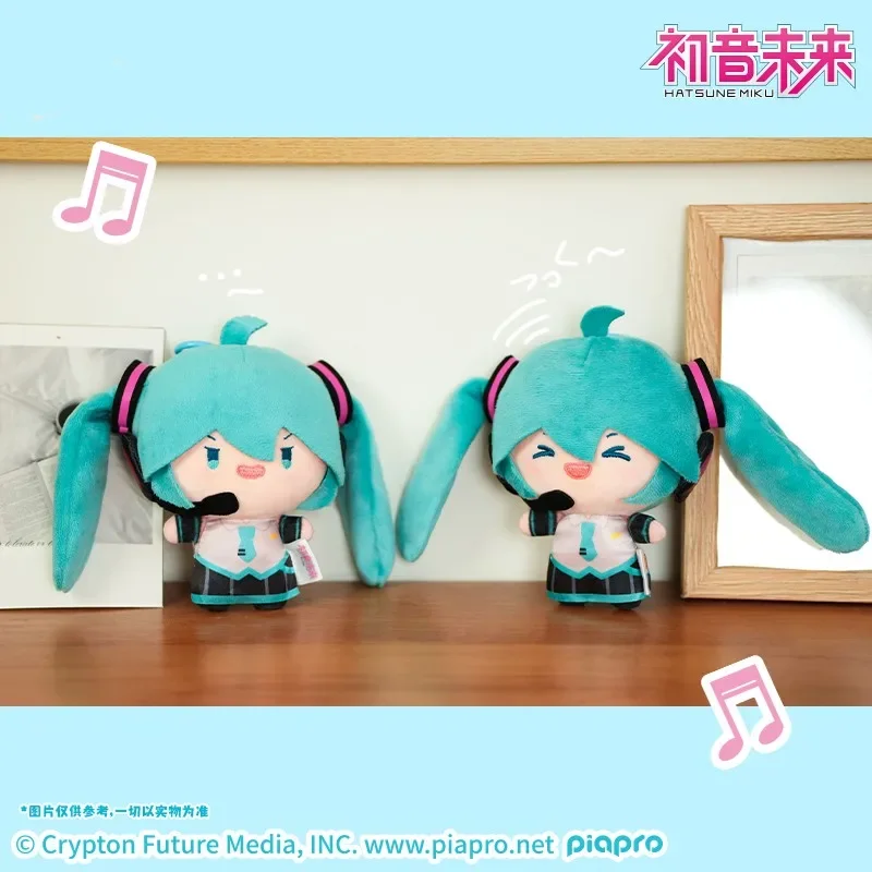 Genuine Hatsune Miku Horse Tail Swinging Series Plush Doll Pendant Anime Fufu Miku Doll Bedroom Decoration Kids Birthday Gifts