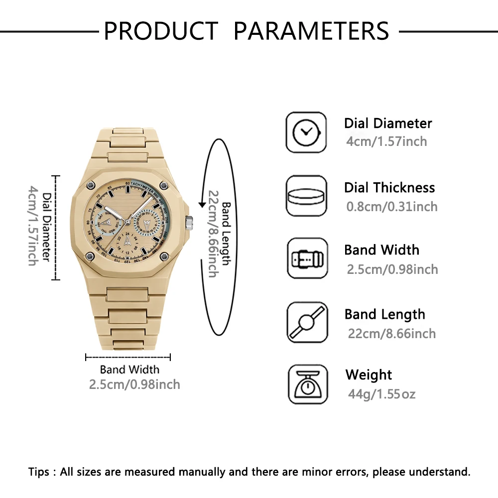 1-piece new watch, polygonal dial, fashionable and trendy accessory for outfit coordination, with a premium feel