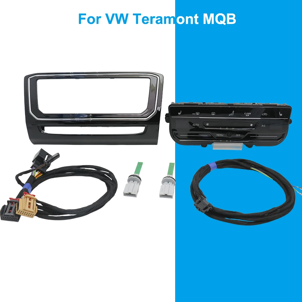 For VW Teramont MQB 9 Inch Car Radio Fascia Frame 2DIN Stereo Dash Installation Panel Trim Kit