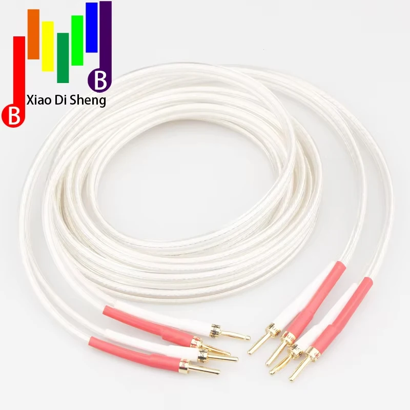 xangsane SP-8525 HIFI Silver-plated Speaker Cable Hi-end 6N OCC Speaker Wire For Hi-fi Systems Amplifier Connecting lin