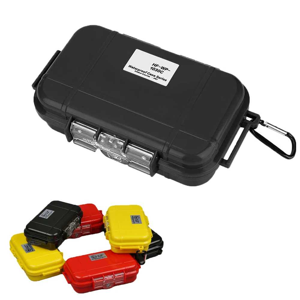 Plastic Waterproof Shockproof Box Outdoor Airtight Survival Case Hard Shell Wet Dry Box Container Marine Fishfinder Case