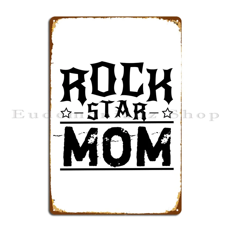 

Металлическая табличка Rock Star Mom, Настенный декор, таблички, Клубные персонализированные Клубные жестяные плакаты