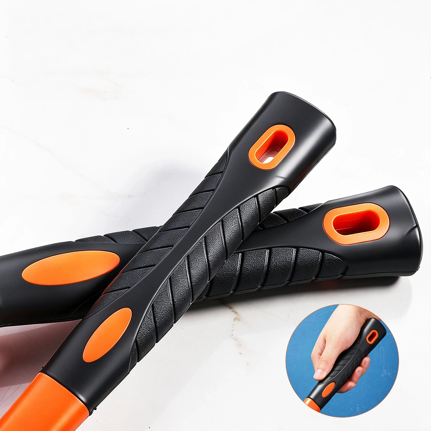 Solid Soft Rubber Mallet, Non-Marking Rubber Head Hammer for Tile Laying, Flooring Installation and Furniture Assembly Work
