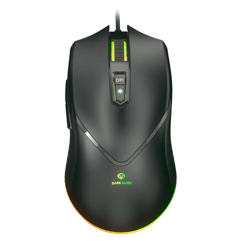 

Macro programming gaming mouse V700 RGB cool lighting effect computer office wired luminous gaming mouse anti slip side wings