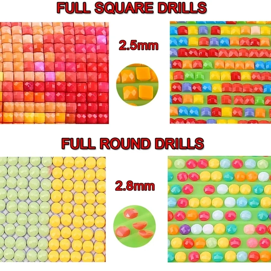 Wholesale DMC Else Colors Full Round/square Drill Diamond Rhinestone Diamond Painting Sale Full Stone Crystal Beads Accessory