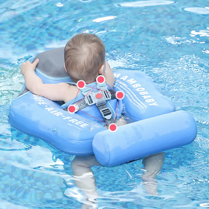 Baby Buoy Lying Swimming Ring with Canopy Solid Liner Kid Pool Natation Ring Non-inflatable Buoy Swimming Pool Accessories Toys