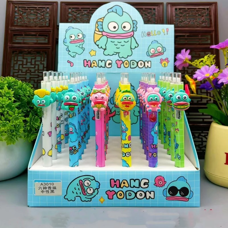 

36 шт./лот Kawaii Sanrio Hangyodon Press гелевая ручка милые 0,5 мм черные чернила ручки для подписи рекламный подарок школьные принадлежности