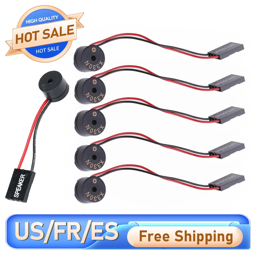 

5 шт. мини-штекер динамик зуммер для материнской платы BIOS компактное и надежное устройство вывода звука для корпусов ПК