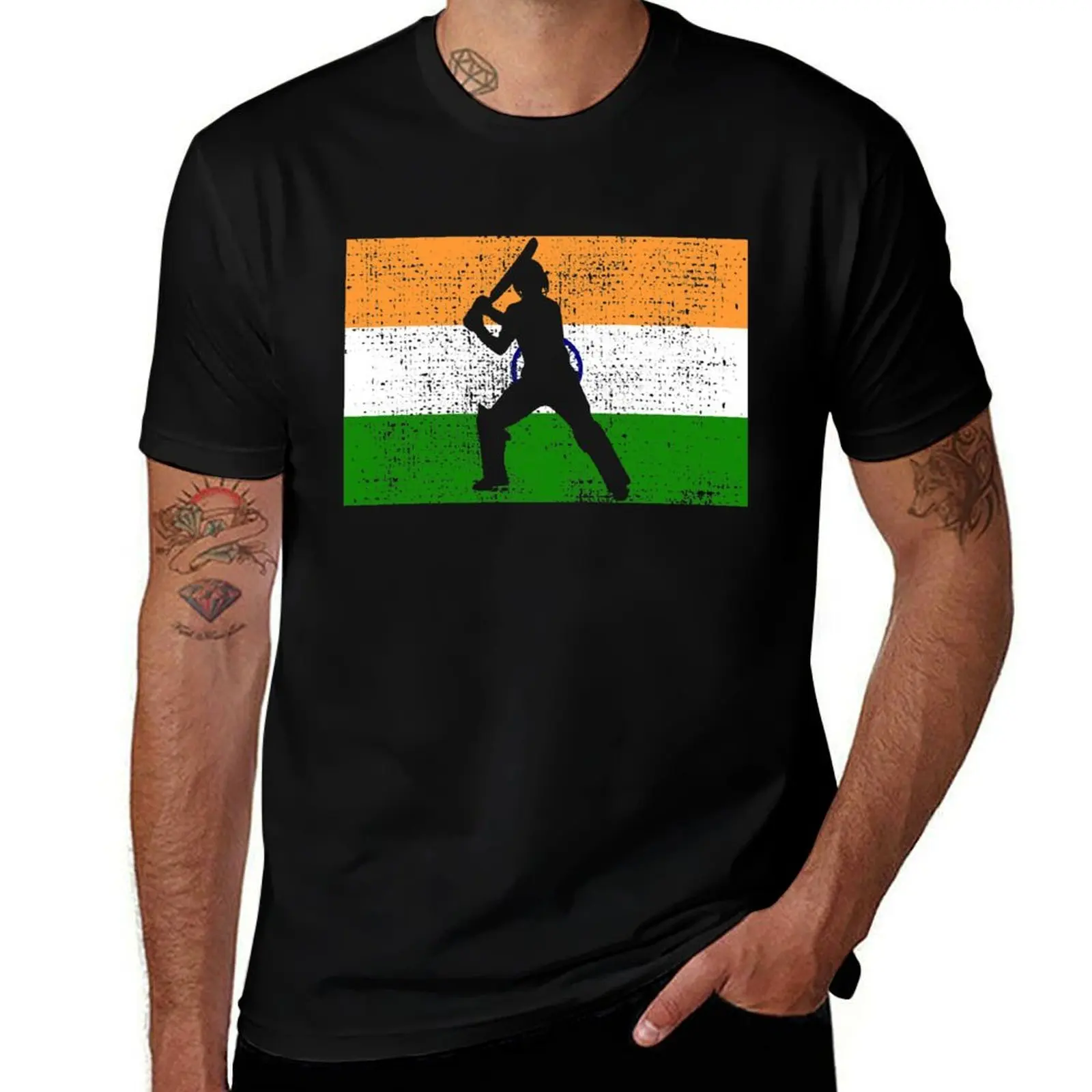 

Cricket India Indian Flag T-Shirt t shirts for man graphic tees man graphic t shirt graphic t shirts for man T-Shirt