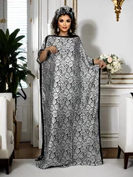 Plus Size Floral Pattern Kaftan Dress Exquisite Elegant Design Classic  SleevesPlus Size fit for Stylish Womens Clothing