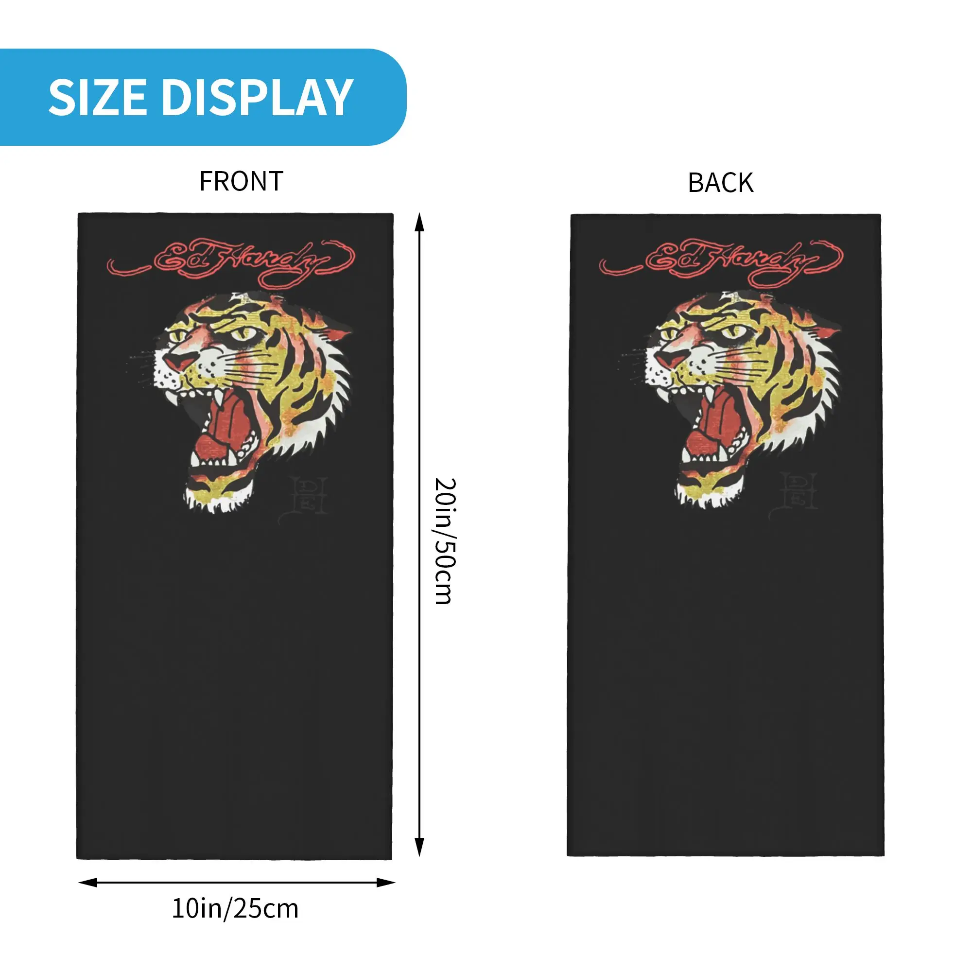 The First Incarnation of Tattoo ed hardy  Bandana Neck Gaiter Printed Mask Scarf Headwear Running Unisex Adult Windproof