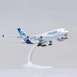 18CM Diecast Metal Alloy Airplane Model Toy For A380 Prototype Airlines Aircraft Plane with Landing Gears Toy For Collections