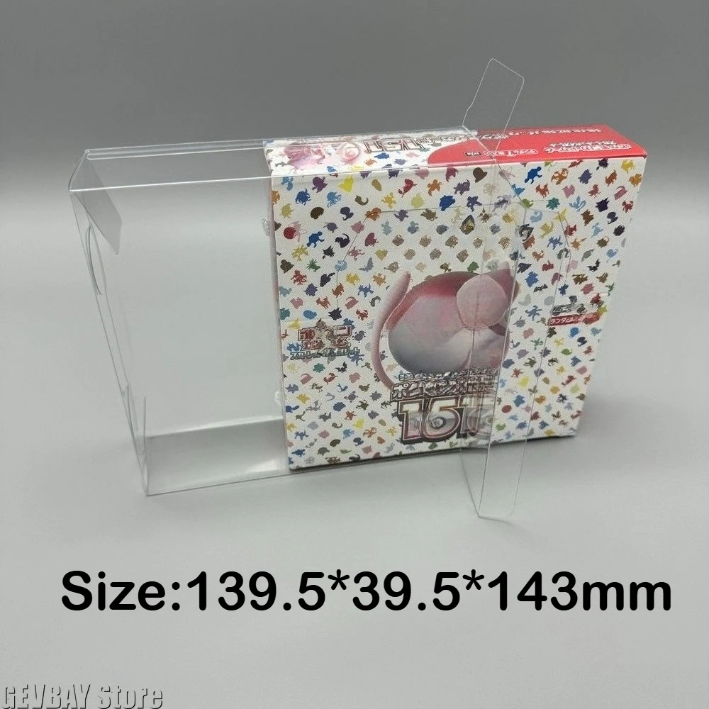 Clear Protective Case for Pokemon Card 151/PTCG/SV2A, Collection Display Box, Collection Case, PET Box, Japanese Version
