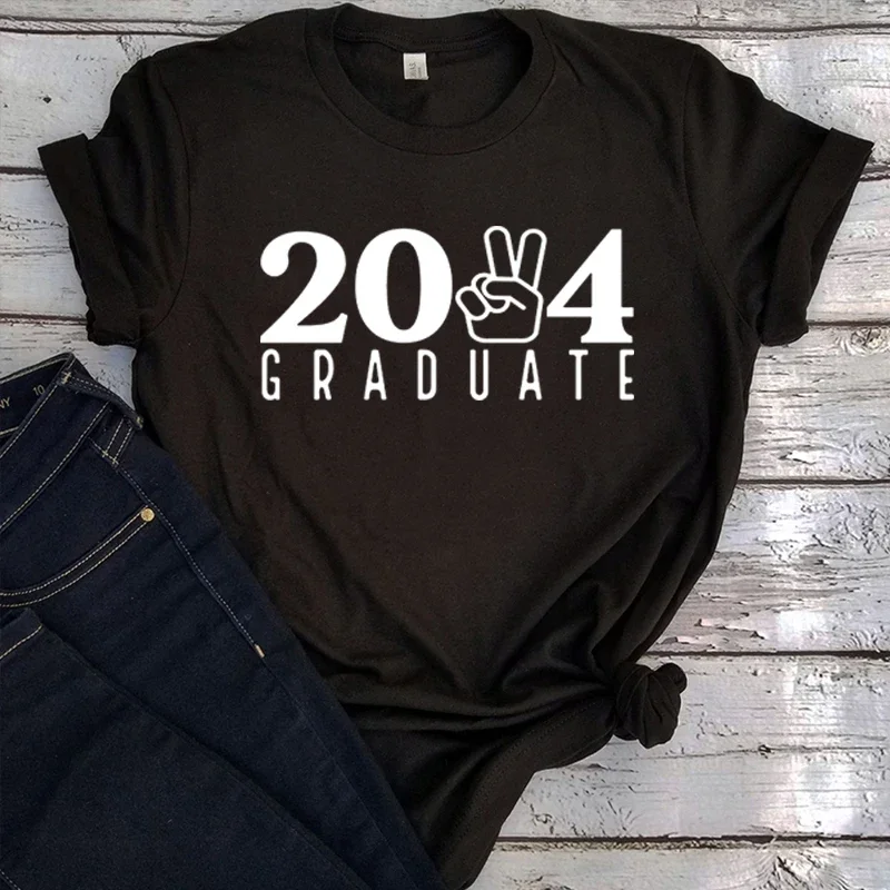 

Graduate 2024 Shirts Class of 2024 Aesthetic Clothes Senior 2024 Tee Graduation Women Clothing Vintage Top m