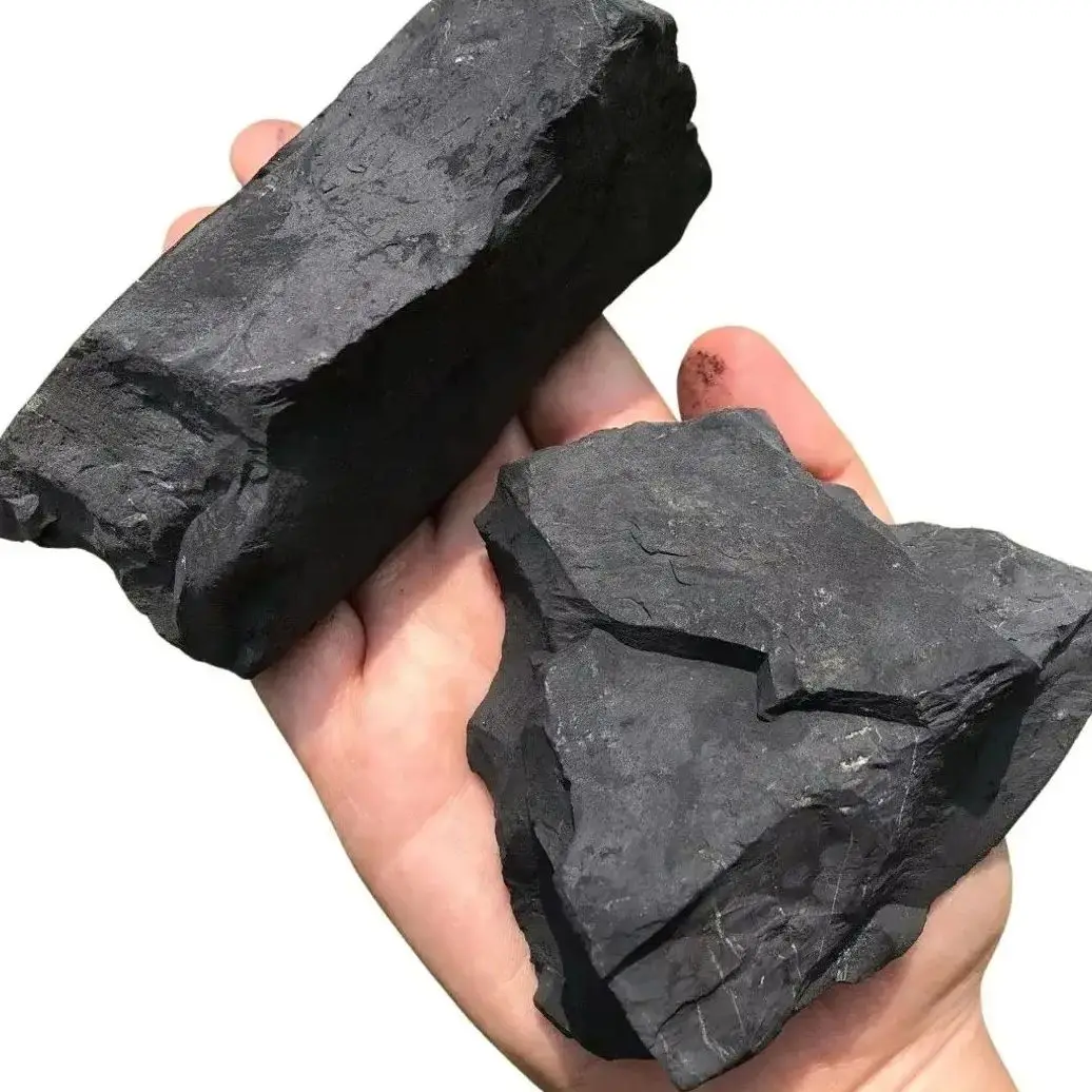 Natural Crystal Crafts Schungite Gemstone Rock Unpolish Rough Raw Shungite Stone for Decoration