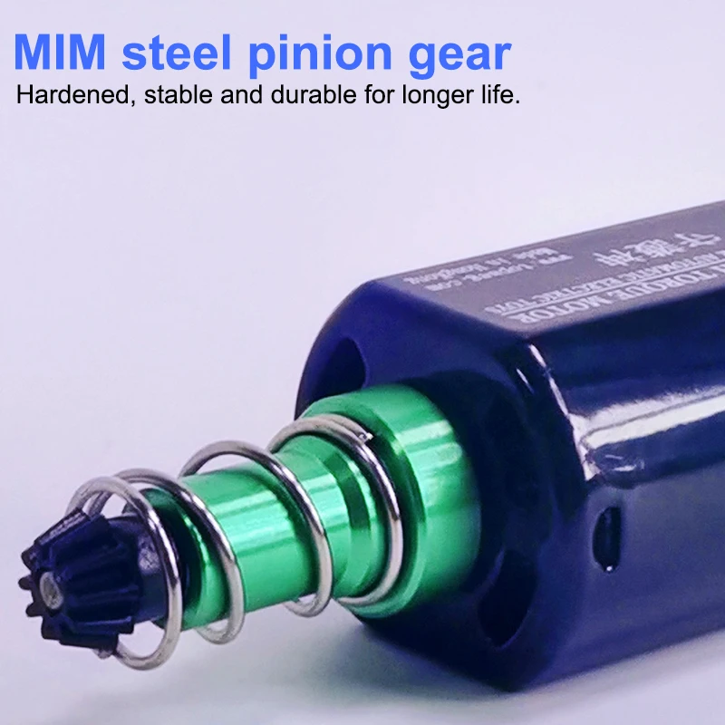 Brave 35000rpm SHS AEG Motor High Torqub Motor 11.1V 35000 Twist Type Speed Motor long Axle Airsoft M16/M4/MP5/G3/P90 AEG Motor