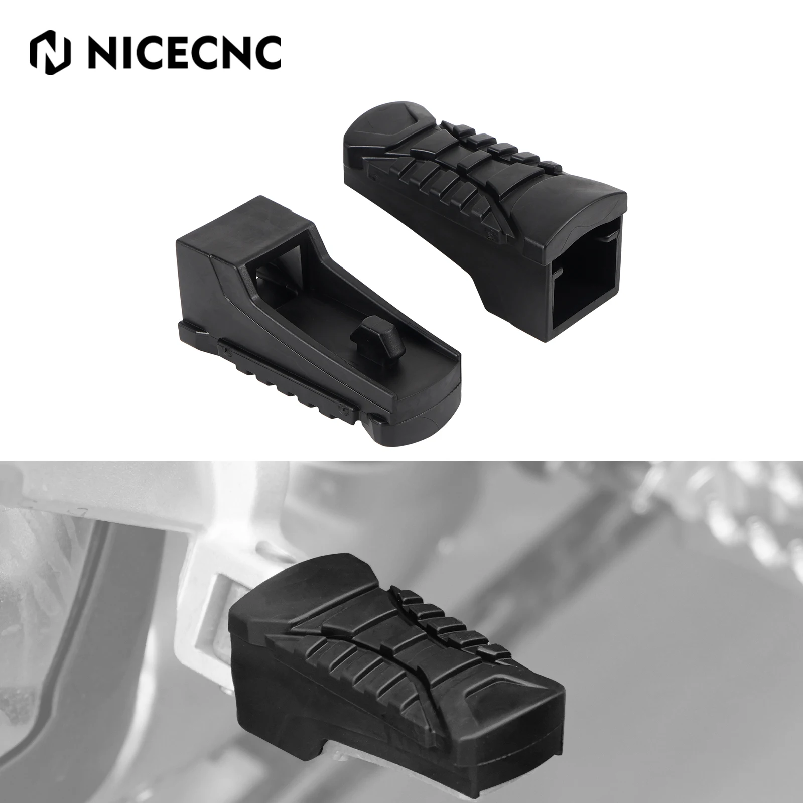 

For BMW R1250GS ADV 2019-2024 NICECNC Rear Passenger Pegs Rubber Cover R 1250 GS 2019-2023 2022 R1250GS Adventure 2019-2024