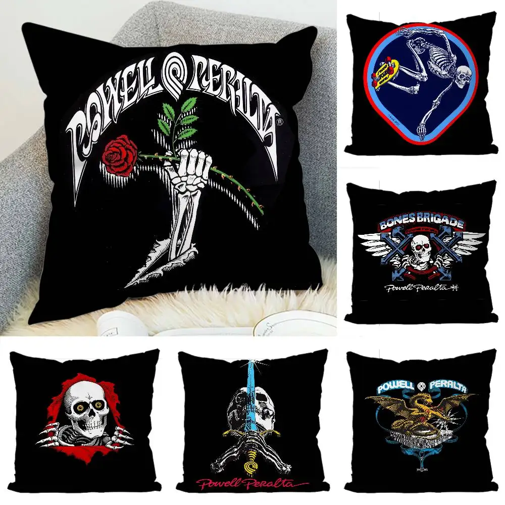 

Powell P-Peralta Skateboard Pillow Case Luxury Double-sided For Car Pillows 45x45 Cushions Cover Home And Decoration Sofa Pillow