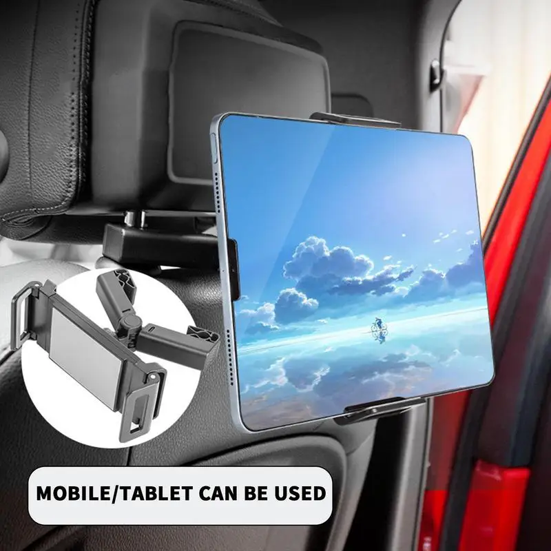 

Headrest Phone Holder Car Universal Headrest Tablet Holder Backseat Seat Phone Mount Adjustable 360 Degree For Car Accessories