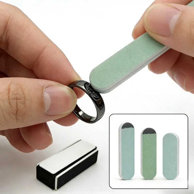 Double Sided Polishing Block Stick Silver Jewelry Care - For Tarnish Removal Nail Art Manicure Buffing DIY Supplies Tool