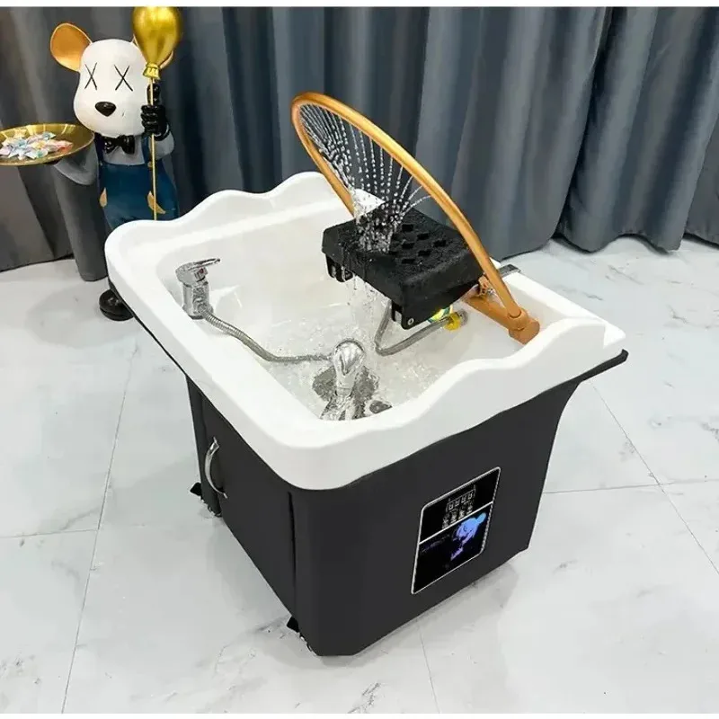 Hairdressing Spa Shampoo Bed Beauty Salon Head Spa Bed Water Therapy Shaving Chairs Multifunctional Salon Furniture Sillas