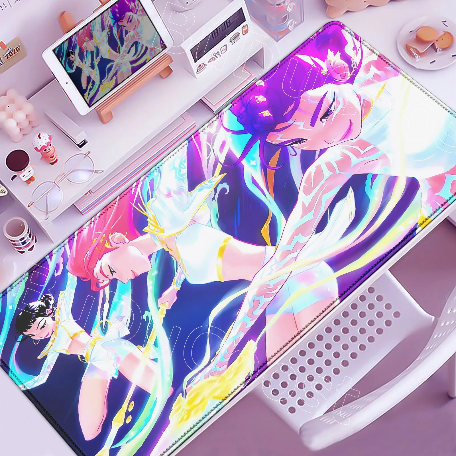 

New Pretty Anime KPOP Demon Hunters Mouse Pad Large Mousepad for Gaming, Smooth Surface, Non-Slip, Comfortable, Durable Desk Mat