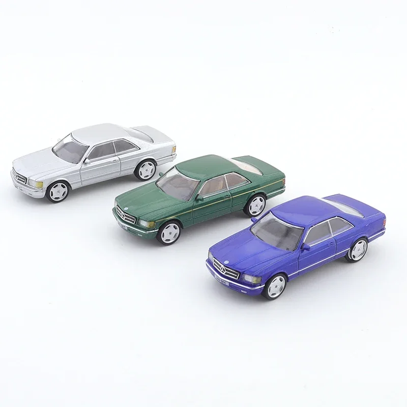 DCT 1:64 Simulation Alloy Die-casting Car Model Collectible Ornament Mercedes Benz 500SEC Kids Xmas Gift Toys for Boys