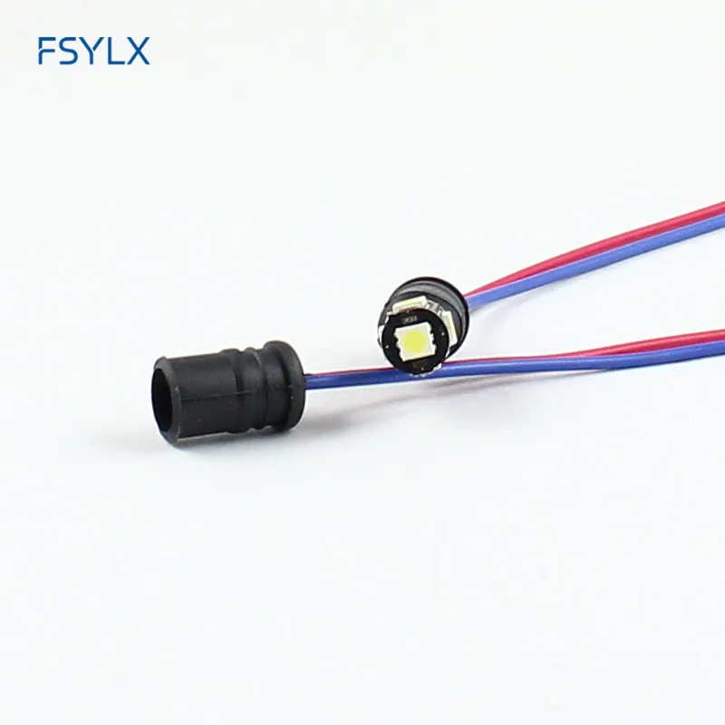 FSYLX 501 T10 LED socket bulb holder T10 W5W T15 186 194 Car LED turn parking signal light LED T10 socket extension cable plugs