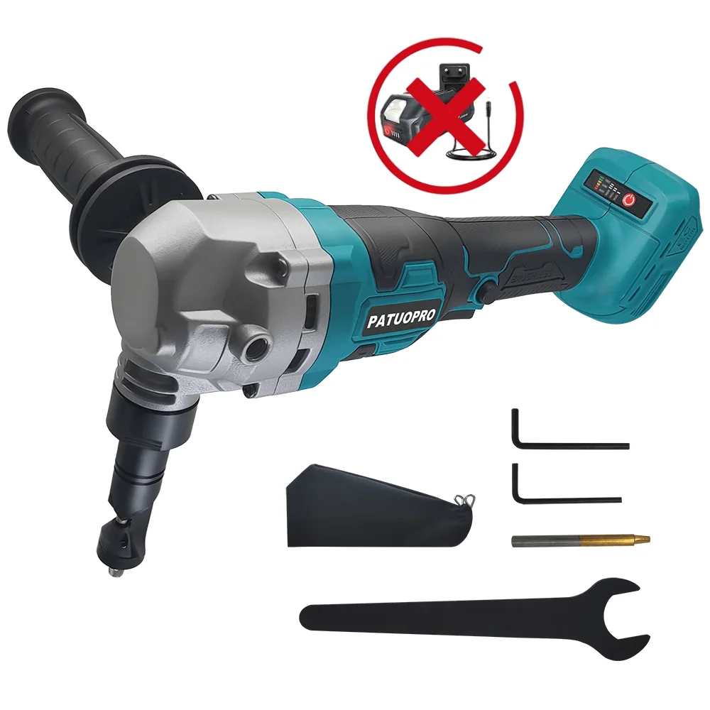 Brushless Electric Nibbler Impact Scissor Cordless Punching Shear Metal Cutting Power Tool For Makita 18V Battery(No Battery)