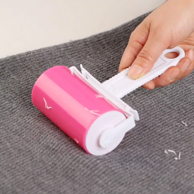 Vestiti lavabili rullo appiccicoso per capelli riutilizzabile portatile pulito per la casa Pet Hair Remover rullo appiccicoso tappeto letto divano