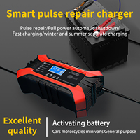 Car Battery Charger 6A 12V Pulse Repair Lcd Display Intelligent Fast Charging Agm Deep Cycle Gel Lead-Acid Battery Charger Suitable for Cars and Motorcycles