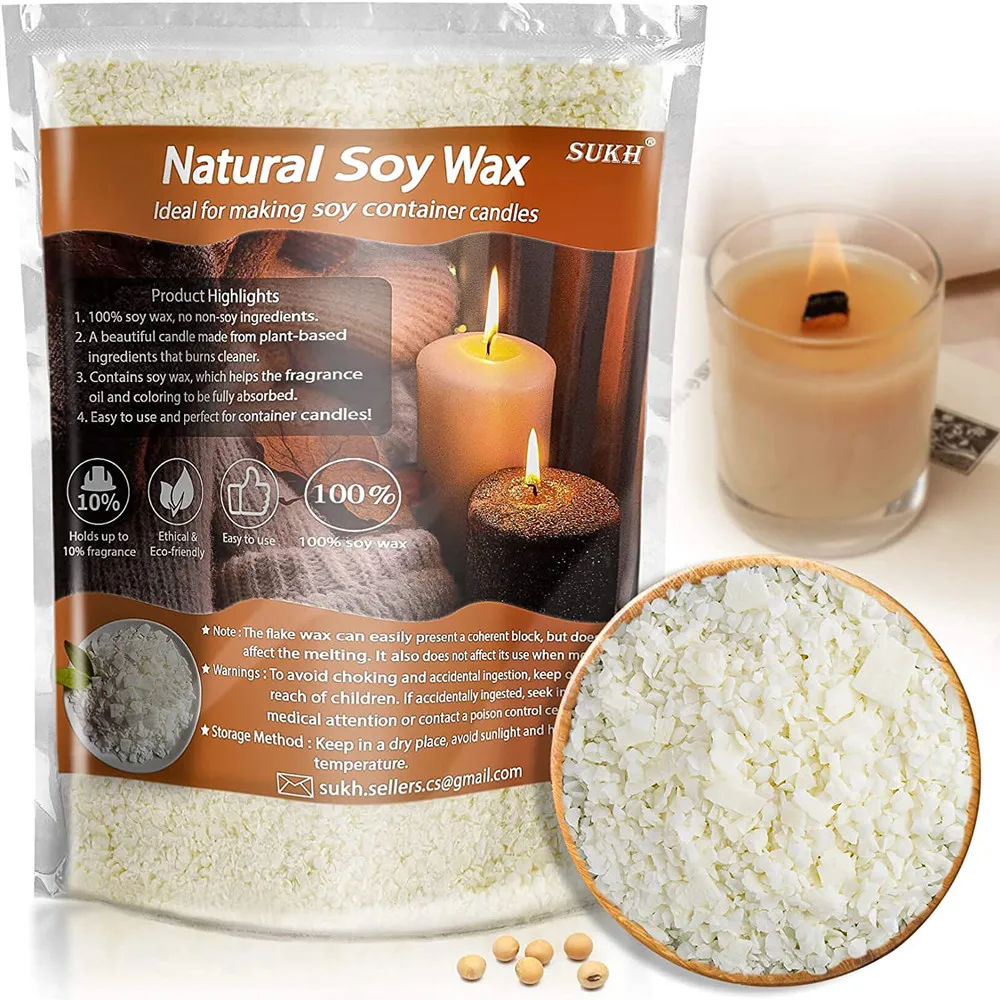 

Soy Wax for Candle Making ,Pure Soy Wax Candle Making Soy Wax Supplies for Kids and Adults DIY Cup Wax