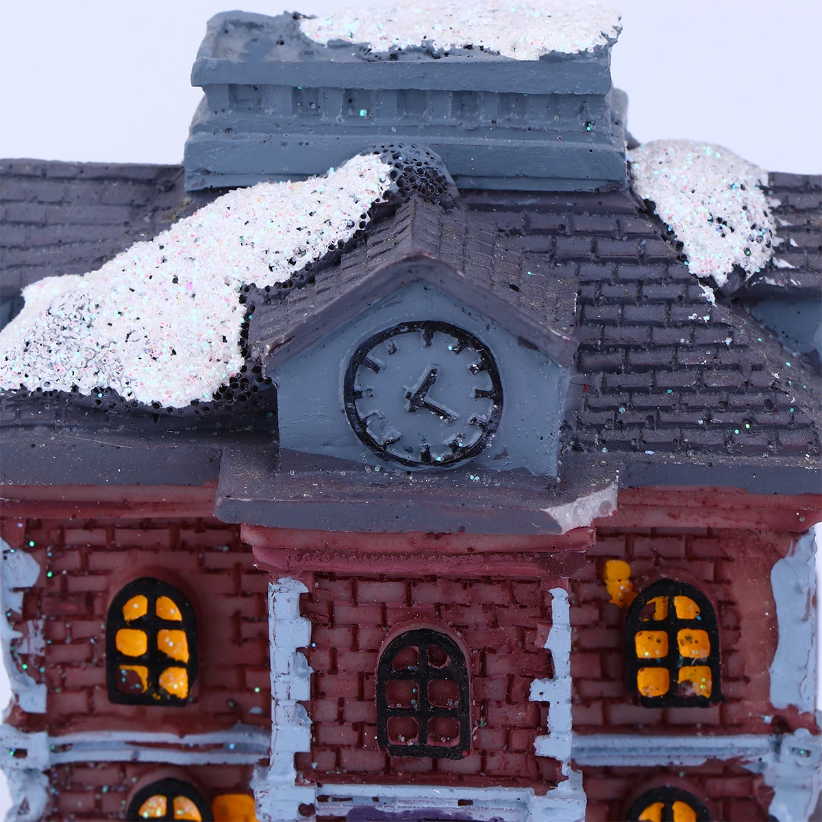 

Glowing Christmas Ornament Resin Decor Holiday Supplies Lodge Xmas Pattern Night Light Festive Decorations