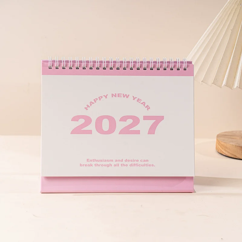 2026.07-2027.12 Staande bureaukalender, nieuwjaarsbrievenontwerp, spiraalgebonden, maandelijkse planner, studentenbenodigdheden, cadeau