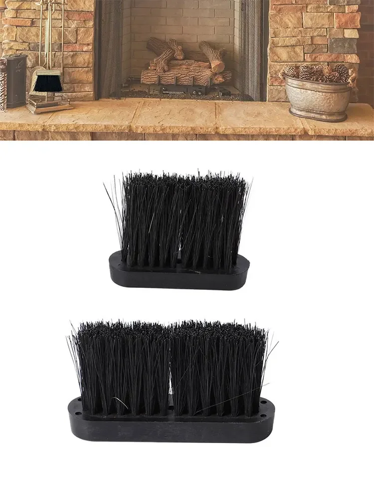 

1pc Fireplace Brush Replacement Broom Plastic Handle Fireplace Tools Spare Hearth Brush Head Refill Home Cleaning Tool