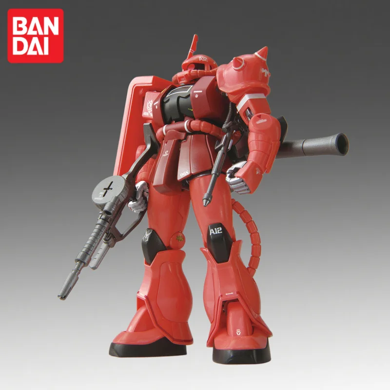 

In Stock Bandai Original Gundam Model Hg 1/144 Char S Zaku Ii (21St Century Real Type) Action Figure Model Doll Brand New Boxed